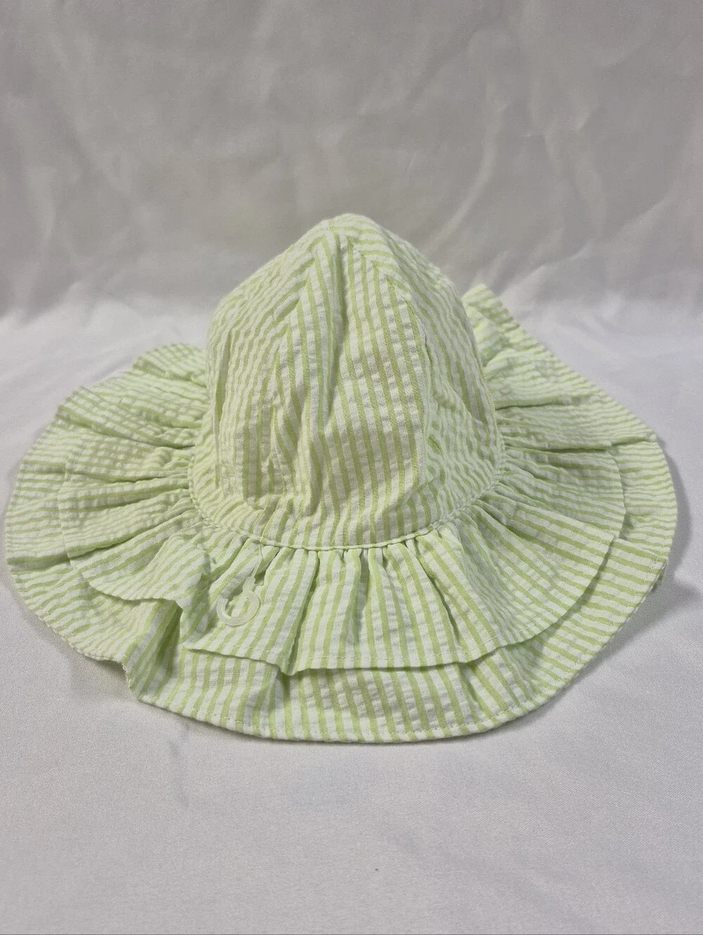 Baby Girl Gymboree 12-18 Month Green And White Striped Bumblebee Hat NWT
